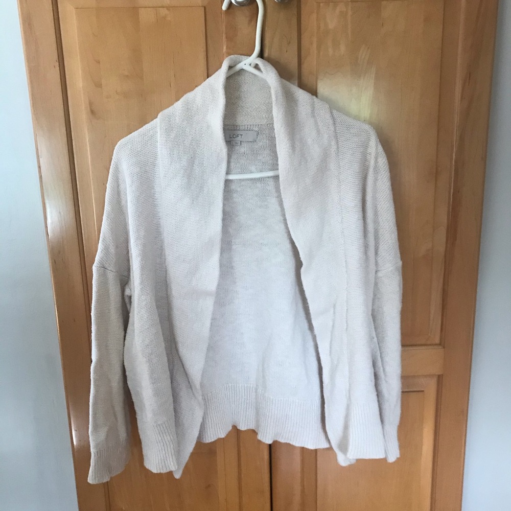 LOFT Cream Cardigan